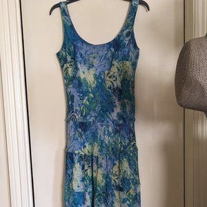 Nine West Floral  sleeveless summer dress size 10 maxie length